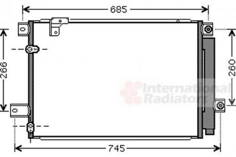 Радіатор кондиціонера Van Wezel 53005409 (фото 1)