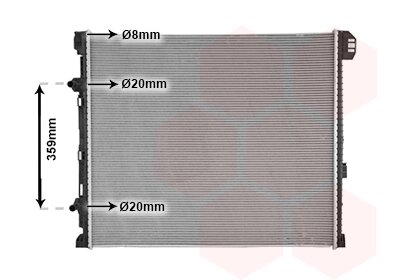 Радіатор охолодження VOLKSWAGEN CRAFTER 1/17+ Van Wezel 58012731