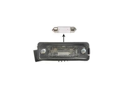 Ліхтар підсвітки номерного знаку LEFT/RIGHT VOLKSWAGEN PASSAT 02/05 > 11/10 Van Wezel 5839920