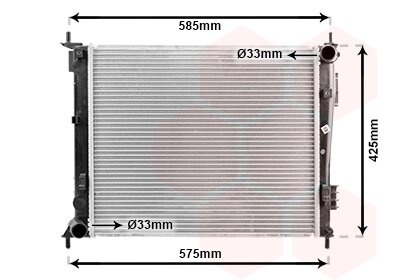 Радіатор охолодження KIA SOUL 02/09-11 Van Wezel 83002135