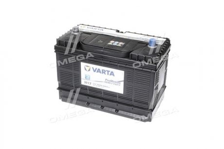 Аккумулятор 105Ah-12v PM Black(H17) (330х172х240), L,EN800 клеми по центру VARTA 605 102 080 (фото 1)