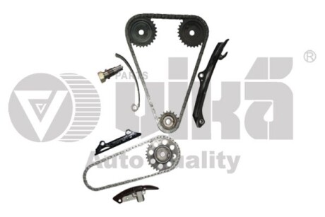 Комплект цепи ГРМ с планками и звездочками 2,8/2,9 VW Golf (92-99),Passat (91-97),T4 (96-00) VIKA 11091800201