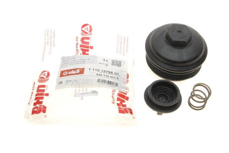 Крышка масляного фильтра Skoda Octavia (00-13)/VW Jetta (06-14),Passat (06-11),Polo (02-14),Tiguan (08-11),T5 (03-10) VIKA 11151576601