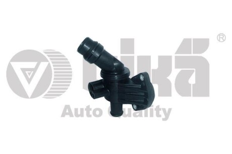 Корпус термостата с термостатом 87? Skoda Octavia (04-08)/VW Golf (05-08),Passat (05-10)/Audi A3 (03-12) VIKA 11211479201