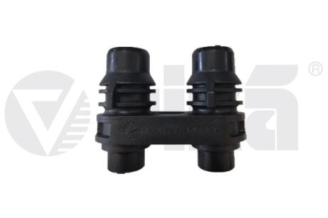 Трійник системи охолодження Audi A1/Skoda Octavia, Fabia,Rapid/VW Polo/Seat Ibiza, Leon, Toledo (02-22) VIKA 11211893901