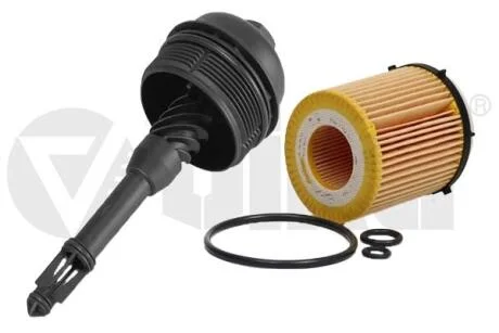 Фільтр масляний з кришкою та прокладкою MB C, B, E Class, CLA, CLS, GLA, GLB, GLC, GLK, SLC, SLK 1.6,2.0 (13-23) VIKA 19827801