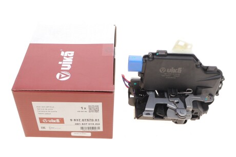 Замок двери передней левой Skoda Fabia (00-08)/VW Polo (02-10),T5 (03-16)/Seat Cordoba (03-09),Ibiza (02-10) VIKA 98370757001