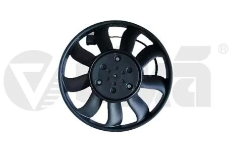 Вентилятор радіатора лівий 600W VW Touareg (17-23)/Audi A6, A7, A8, Q7, Q8 (15-) 390мм VIKA 99591828301
