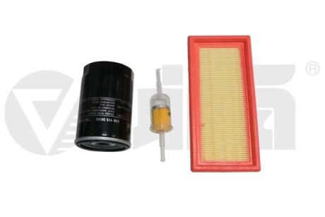 Комплект фільтрів (3шт) VW Caddy (82-92), Golf (75-84,84-92) 1.5,1.6,1.8 бенз. VIKA K11784601