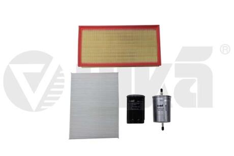 Комплект фильтров (4шт) VW Golf (91-97,97-02),Passat (90-97,97-00)/Audi A4 (94-00),A6 (94-97,97-05) 1.6,1.8,2.0 бенз. VIKA K11784701