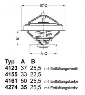 Термостат WAHLER 4123.80D