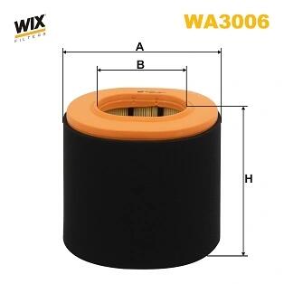 Фільтр повітряний FIAT DUCATO 2.2 Multijet 21- (WIX-FILTERS) WIX FILTERS WA3006