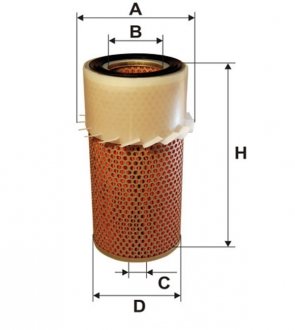 Фільтр повітряний MITSUBISHI (Wix-Filtron) AM430/ WIX FILTERS WA6104