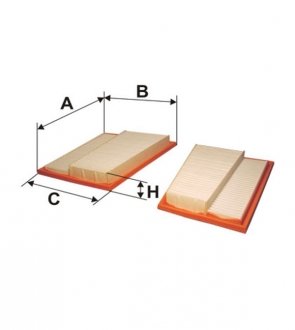 Фільтр повітряний MB C, E-CLASSE (W/S203, W/S211) 05- (лівий+правий) (вир-во -FILTERS) WIX FILTERS WA9504 (фото 1)