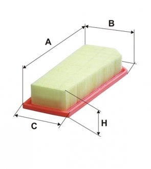 Фільтр повітряний MB C 1.8, 2.0, 2.5 CGI 07- (вир-во -FILTERS) WIX FILTERS WA9668 (фото 1)