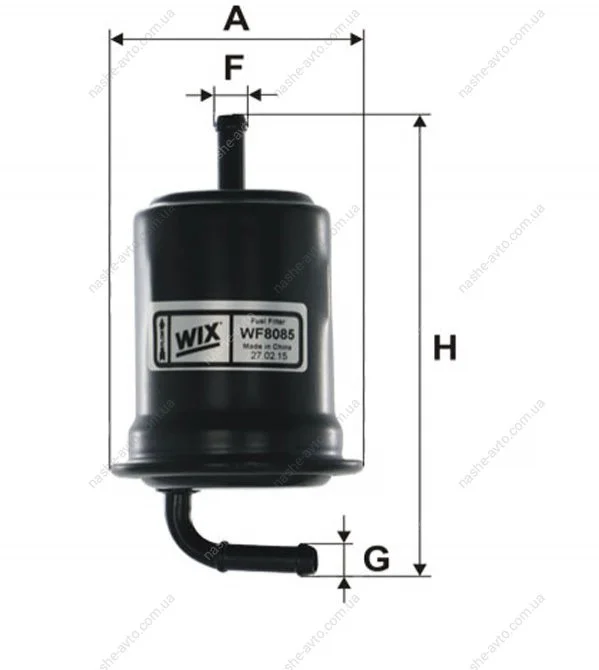 Фільтр топл. (вир-во WIX-Filtron) /PP887 WIX FILTERS WF8085 (фото 1)
