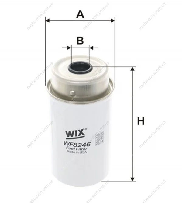Фільтр паливний FORD TRANSIT 2.2-2.4 TDCI 06-14 (вир-во WIX-FILTERS) WIX FILTERS WF8246 (фото 1)