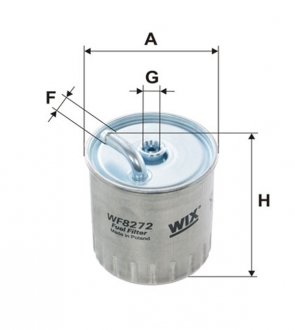 Фільтр топл. (Wix-Filtron) PP841/4/ WIX FILTERS WF8272