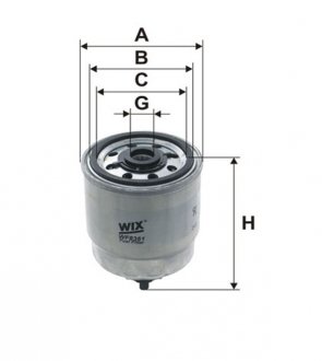 Фільтр паливний (Wix-Filtron) WIX FILTERS WF8361