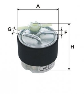 Фільтр паливний NISSAN QASHQAI 1.5-2.0 DCI 07-, MURANO 2.5 DCI 10-(вир-во -FILTERS) WIX FILTERS WF8420 (фото 1)