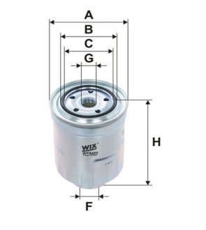 Фільтр паливний MITSUBISHI ASX, LANCER 1.8-2.2 DI-D 10- (вир-во -FILTERS) WIX FILTERS WF8468 (фото 1)