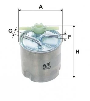 Фiльтр паливн. Nissan Qashqai, X-Trail; Renault Koleos (WIX-Filtron) WIX FILTERS WF8478