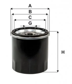 Фільтр масляний TOYOTA 1.3-2.0 бензин 85- (WIX) WIX FILTERS WL7131