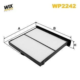 Фільтр салону SUBARU IMPREZA V 16-, XV II 17- (вир-во WIX-FILTERS) WIX FILTERS WP2242