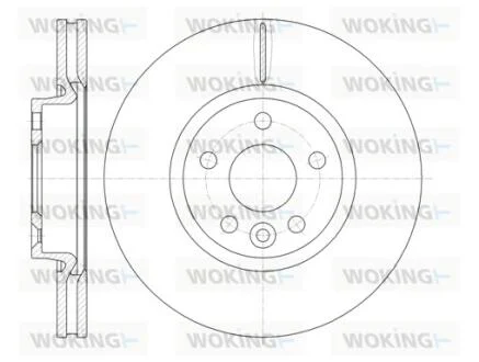 Диск тормозной перед. (пр-во Remsa) Ford Mondeo IV Galaxy S-max 07> / RR Evogue, Discovery sport  WOKING D61019.10