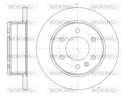 Диск тормозной задн. (пр-во Remsa) (кратно 2 шт.) MB Sprinter II VW Crafter WOKING D61035.00