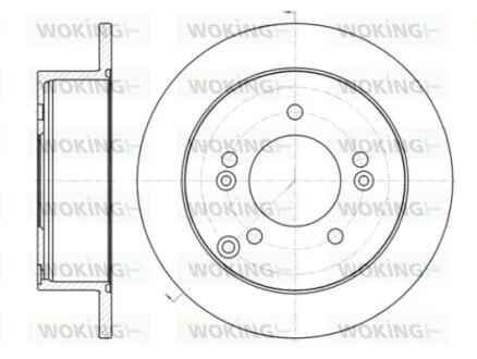 Диск тормозной задний (кратно 2) (пр-во Remsa) Hyundai Sonata NF Magentis / Tucs WOKING D6139900