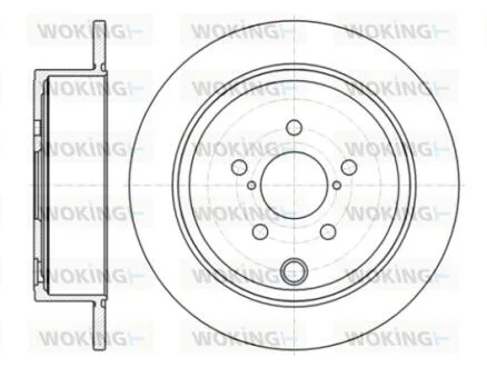 Диск тормозной задний (кратно 2) (пр-во Remsa) Subaru Forester 08> Impreza 08> L WOKING D6141500