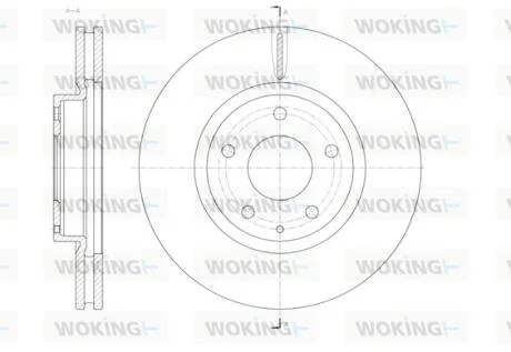 Диск тормозной перед. (пр-во Remsa) (кратно 2 шт.) Mazda 6 III CX-5 I  WOKING D61520.10