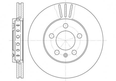 Диск тормозной VAG Fabia I II III / Octavia I / Rapid roomster Yeti / перед (D65 WOKING D654510