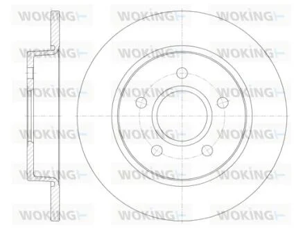 Диск тормозной задний (кратно 2) (пр-во Remsa) Ford Focus II C-max WOKING D684600