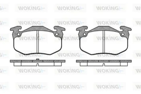 Колодки тормозные дисковые VAG Golf V Golf Plus Golf VI Jetta III Passat B6 Tigu WOKING P044350