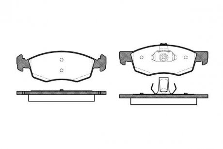 Колодки тормозные дисковые Fiat Doblo I / перед ATE ver. (P0723.30) WOKING P072330 (фото 1)