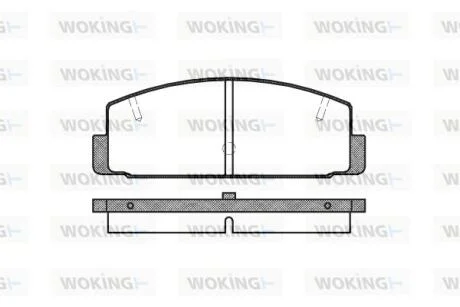 Колодки тормозные дисковые Mazda 6 I II / задн (P0793.20) WOKING P079320