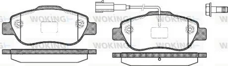 Колодки тормозные дисковые VAG Golf VII Passat B8 Tiguan II / PSA Nemo Bipper 08 WOKING P1000311