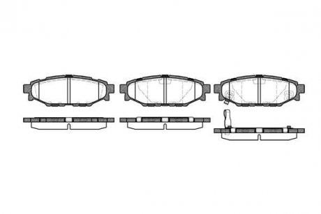 Колодки тормозные дисковые задние Subaru Forester (sh) 2.0 08-,Subaru Forester (sh) 2.5 08- WOKING P10363.01