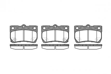 Колодки тормозные дисковые задние Lexus Gs (grs19_, uzs19_, urs19_) 3.0 05-11 WOKING P10813.02 (фото 1)