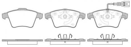 Колодки тормозные дисковые VW T5-T6 / перед (P11453.11) WOKING P1145311