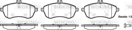 Колодки тормозные дисковые MB C204 E212 / перед (P12013.00) WOKING P1201300