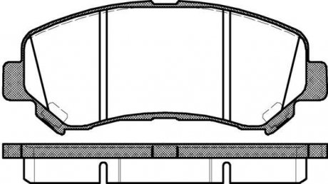 Колодки тормозные дисковые передние Nissan Qashqai qashqai 2 i 1.5 06-13,Nissan WOKING P1218300 (фото 1)