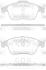 Колодки тормозные диск. перед. (Remsa) Renault Scenic III Grand Scenic III Megane III 2,0TCe WOKING P12503.30 (фото 1)