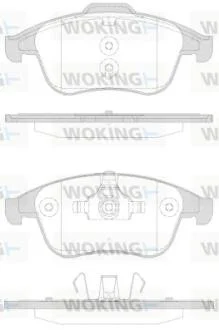 Колодки тормозные диск. перед. (пр-во Remsa) Renault Scenic III Grand Scenic III Megane III 2,0TCe  WOKING P12503.30
