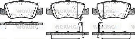 Колодки тормозные диск. задн. (Remsa) Toyota Corolla Auris 06> 13> / Hyundai i30 15> WOKING P12563.02