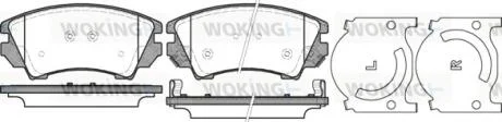 Колодки гальмівні диск. перед. (вир-во Remsa) Opel Insignia A Astra J Zafita Tourer C / Malibu 12> (P12753.12) WOKING P1275312