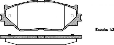 Колодки тормозные дисковые передние Lexus Is c (gse2_) 2.5 09-,Lexus Is ii (gse2 WOKING P1301300 (фото 1)