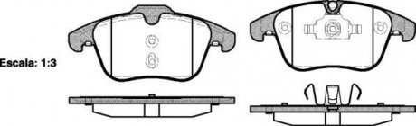 Колодки тормозные дисковые Ford Mondeo IV S-max Galaxy / PSA 508 407 / перед (P1 WOKING P1319300 (фото 1)